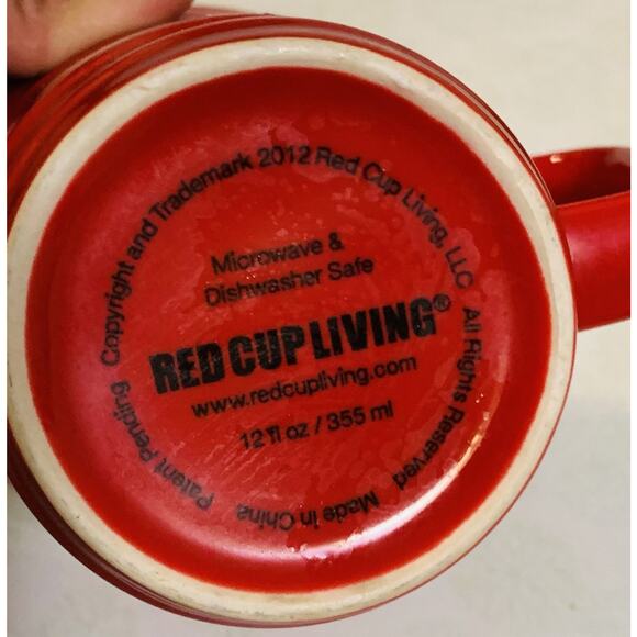 Red Cup Living 2012 Ceramic Coffee Tea Stoneware Mug Cup 12oz - Picture 4 of 4
